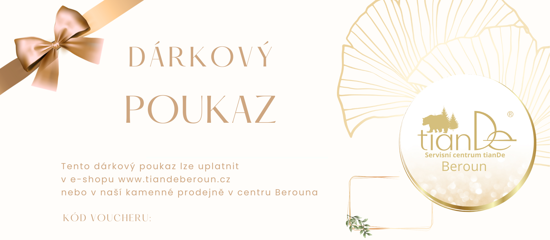 Vzhled dárkového poukazu 1
