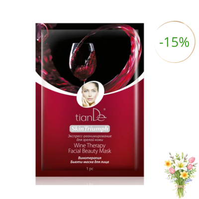 Pleťová beauty-maska „Vinná terapie“