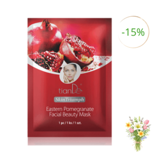 Pleťová beauty-maska s granátovým jablkem