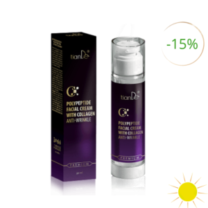 Polypeptidový pleťový krém s kolagenem na vrásky, 50 ml