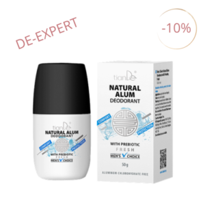 Kamencový deodorant s prebiotiky Men's Choice, svěžest, 50 g