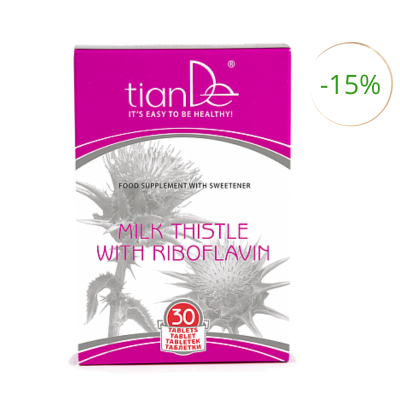 Extrakt z plodu ostropestřce mariánského s riboflavinem (30 tablet po 600 mg)
