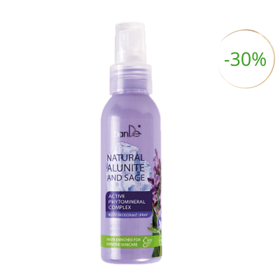 Tělový deodorant-spray „Přírodní alunit a šalvěj", 100 ml